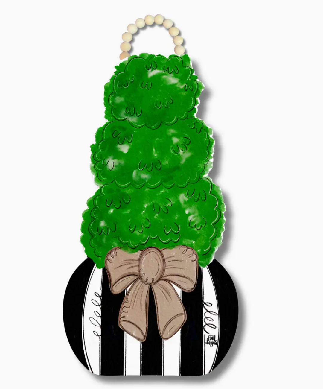 Door Hanger - Mocha Topiary