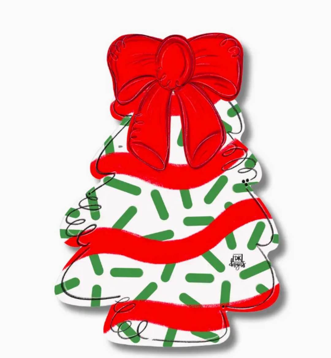 Door Hanger Attachment - Christmas Tree Cake