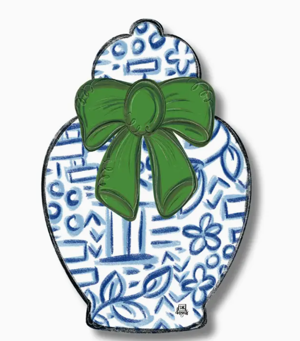 Door Hanger Attachment - Chinoiserie Jar