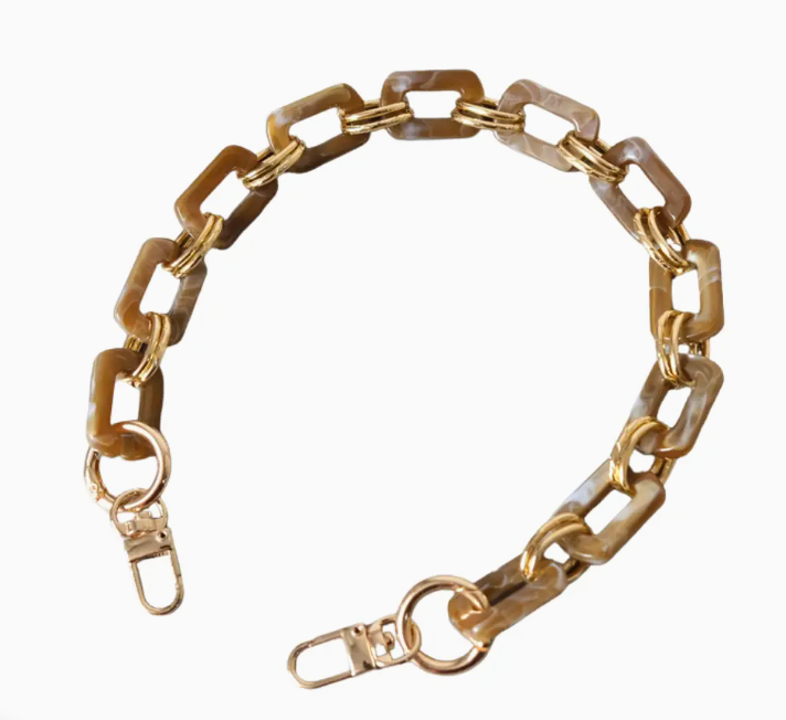Savannah - Short Chain Purse/Phone Strap (Taupe)