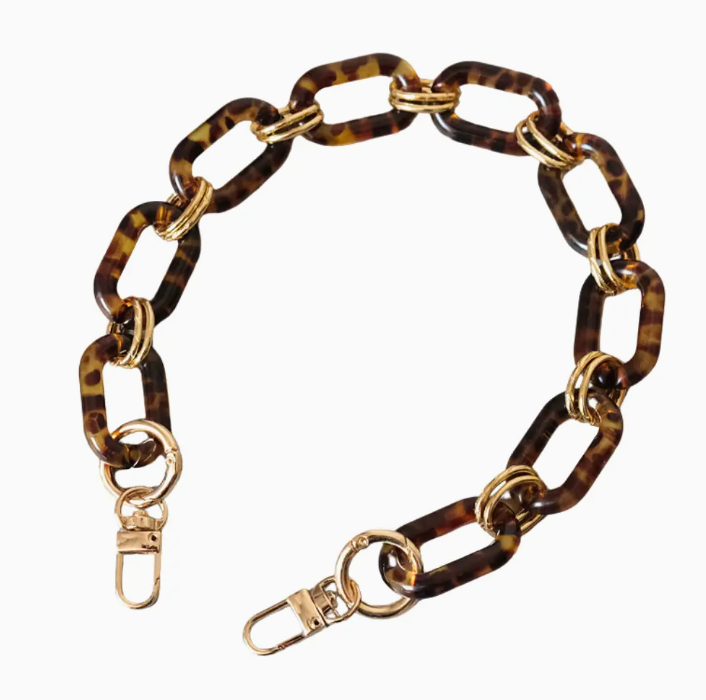 Savannah - Short Chain Purse/Phone Strap (Tortoise)