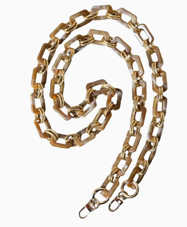 Hadley - Crossbody Chain Purse/Phone Strap (Taupe)