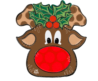Door Hanger Attachment - Reindeer