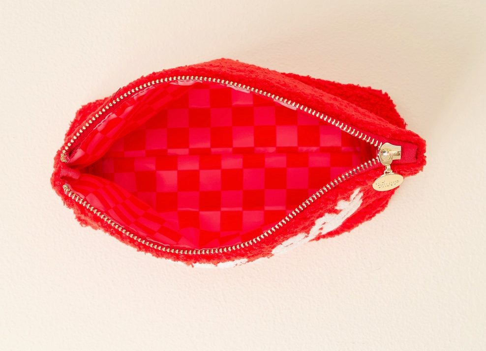 Game Day Teddy Pouch - Red
