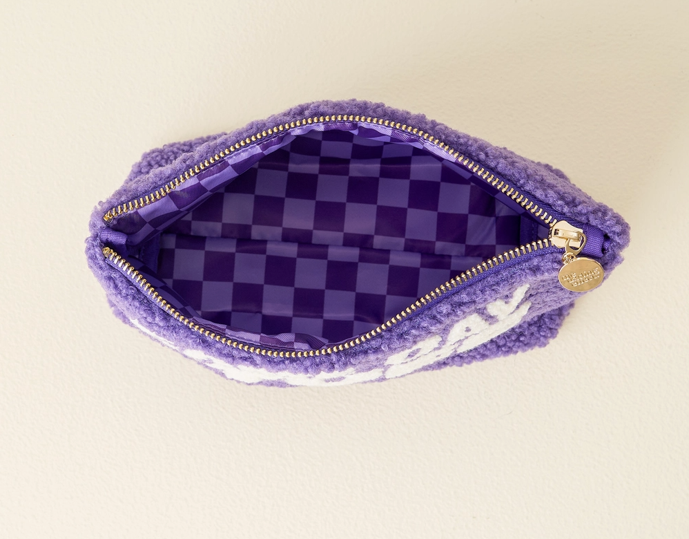 Game Day Teddy Pouch - Purple