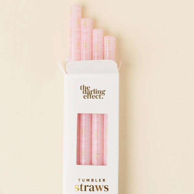Tumbler Straw Set 40 oz. - Oh So Fancy Pink