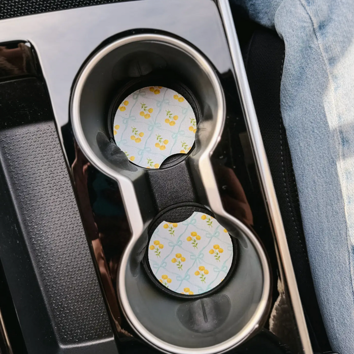 Foam Car Coasters Set of 2 - Lane Blue