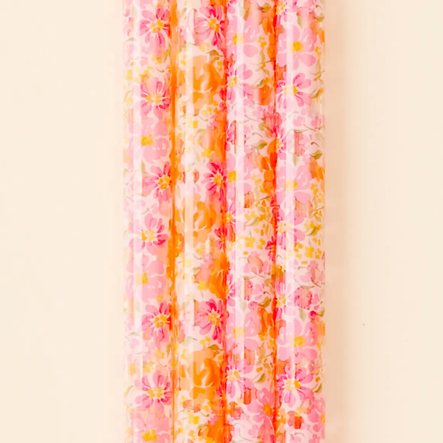 Tumbler Straw Set 40 oz. - Secret Garden Pink