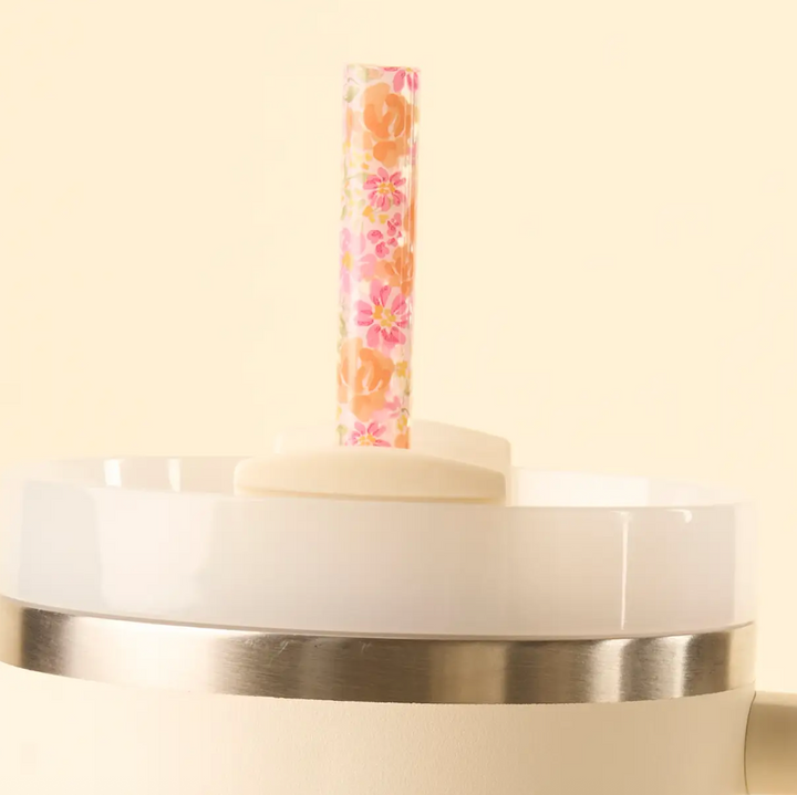 Tumbler Straw Set 40 oz. - Secret Garden Pink