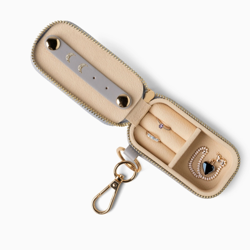 Mini Jewelry Holder Keychain - Pink