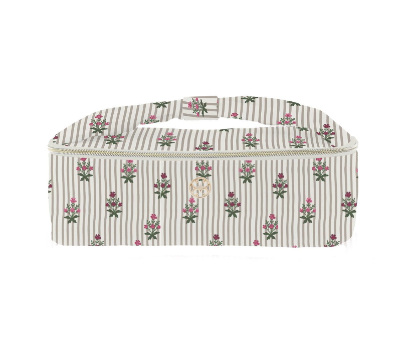 Floral Striped Small Makeup Train