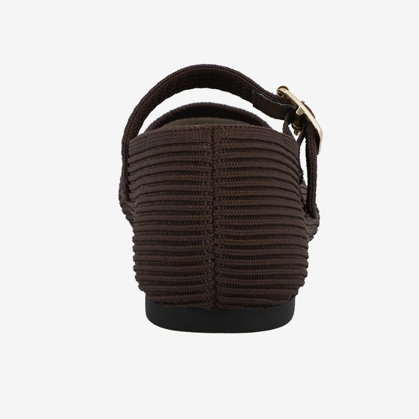 Brita - Mary Jane Flat (Chocolate Brown)