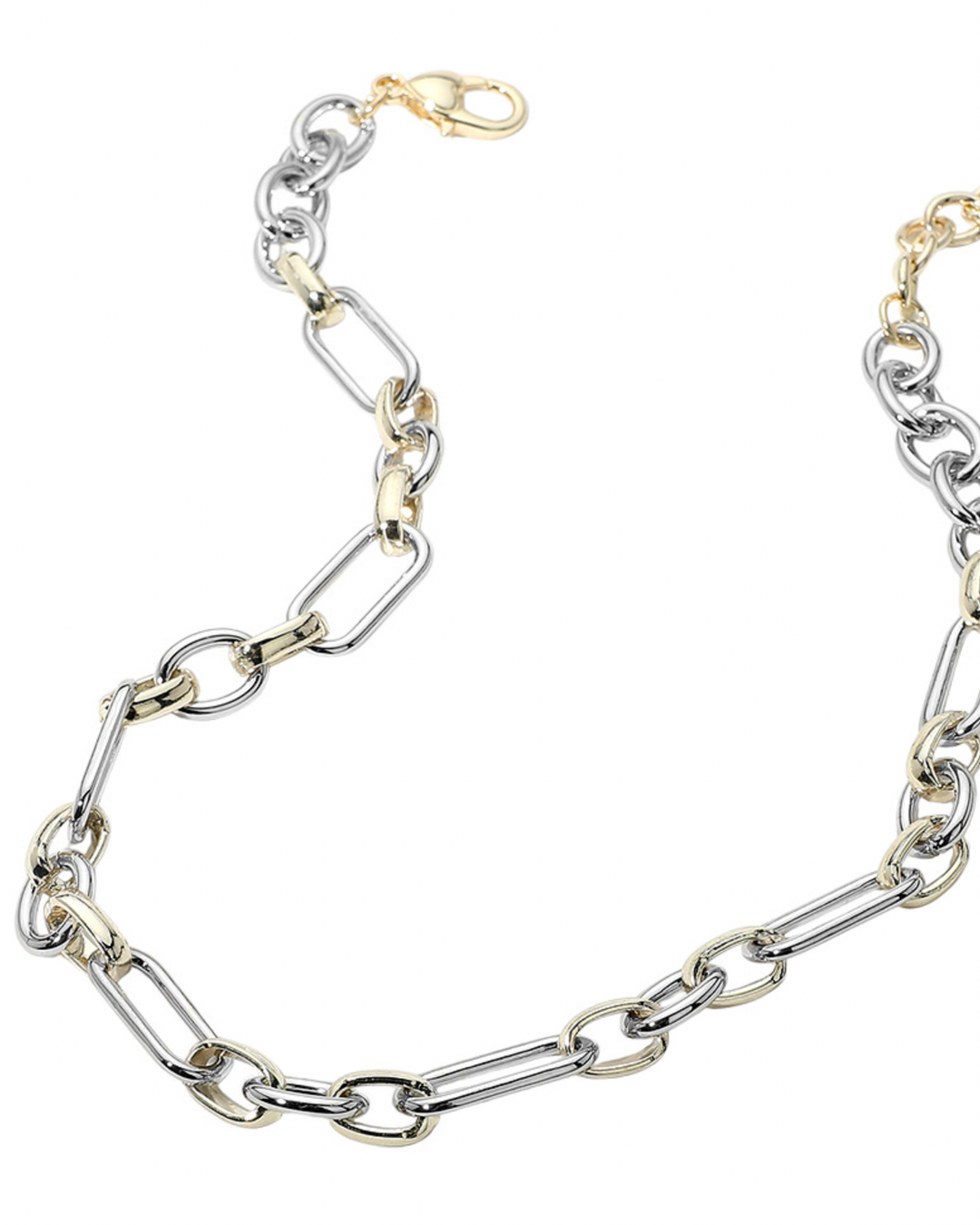 Victoria - Two Tone Chunky Link Necklace