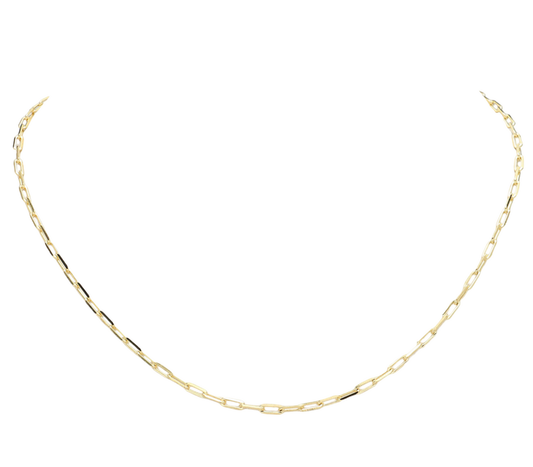 Princey - Dainty Paperclip Chain Link Necklace