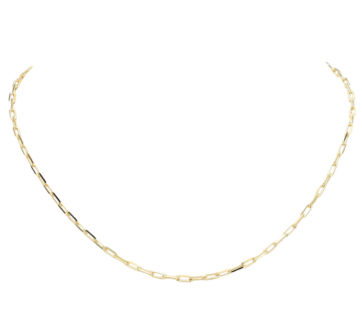 Princey - Dainty Paperclip Chain Link Necklace