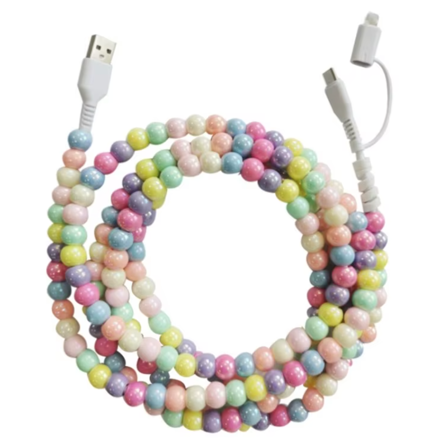 Phone Charging Cable - Pearlized Multi-Color