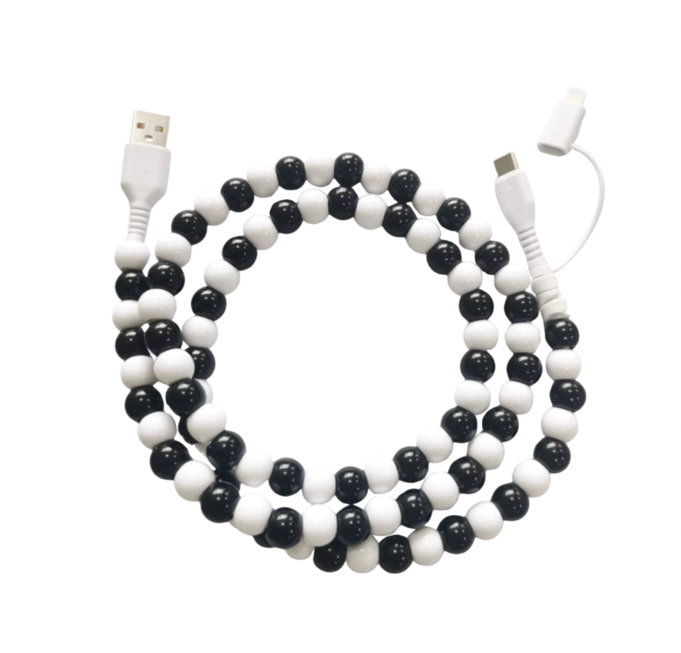Phone Charging Cable - Black & White