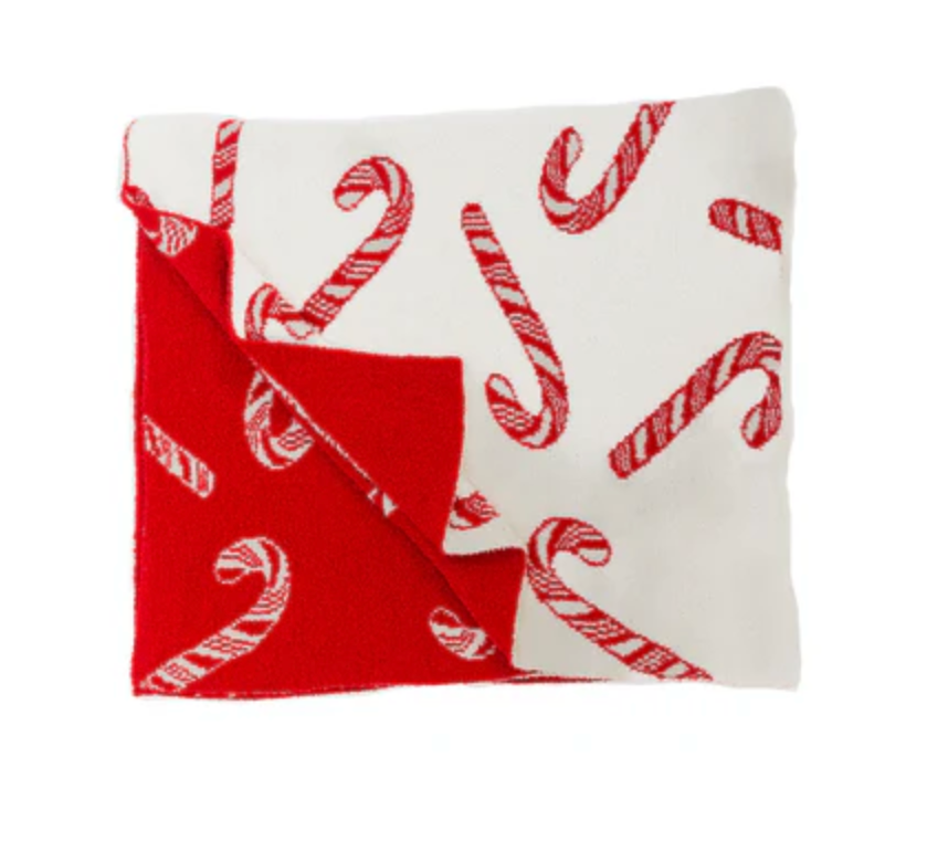 Candy Cane Throw Blanket 50" x 60"
