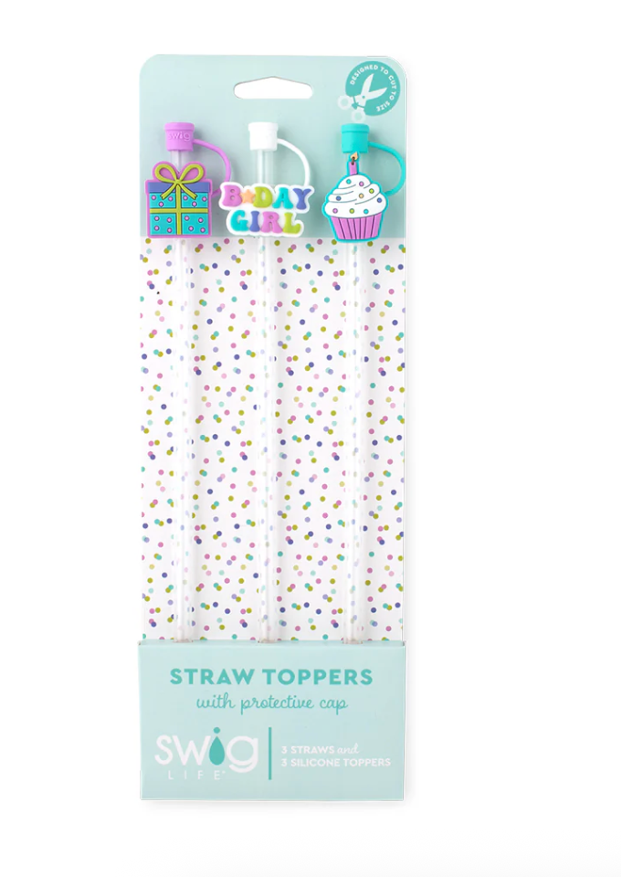 Swig - Make a Wish Straw Topper Set of 3