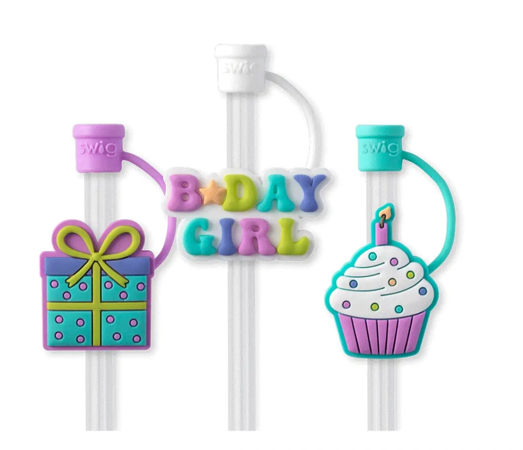 Swig - Make a Wish Straw Topper Set of 3