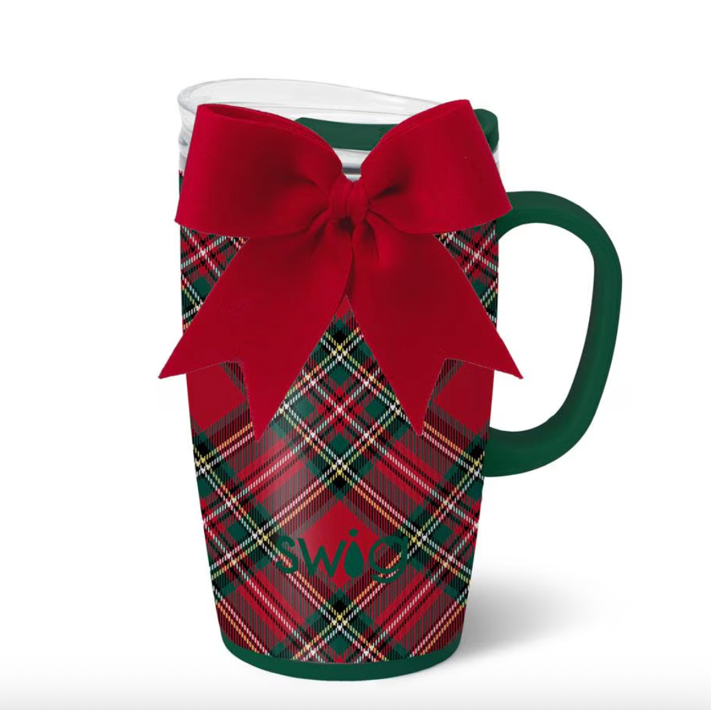 Swig - Christmas Plaid Travel Mug 18 oz