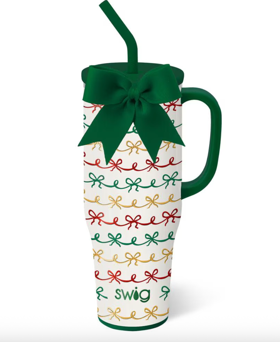 Swig - Christmas Bows Mega Mug 40 oz.