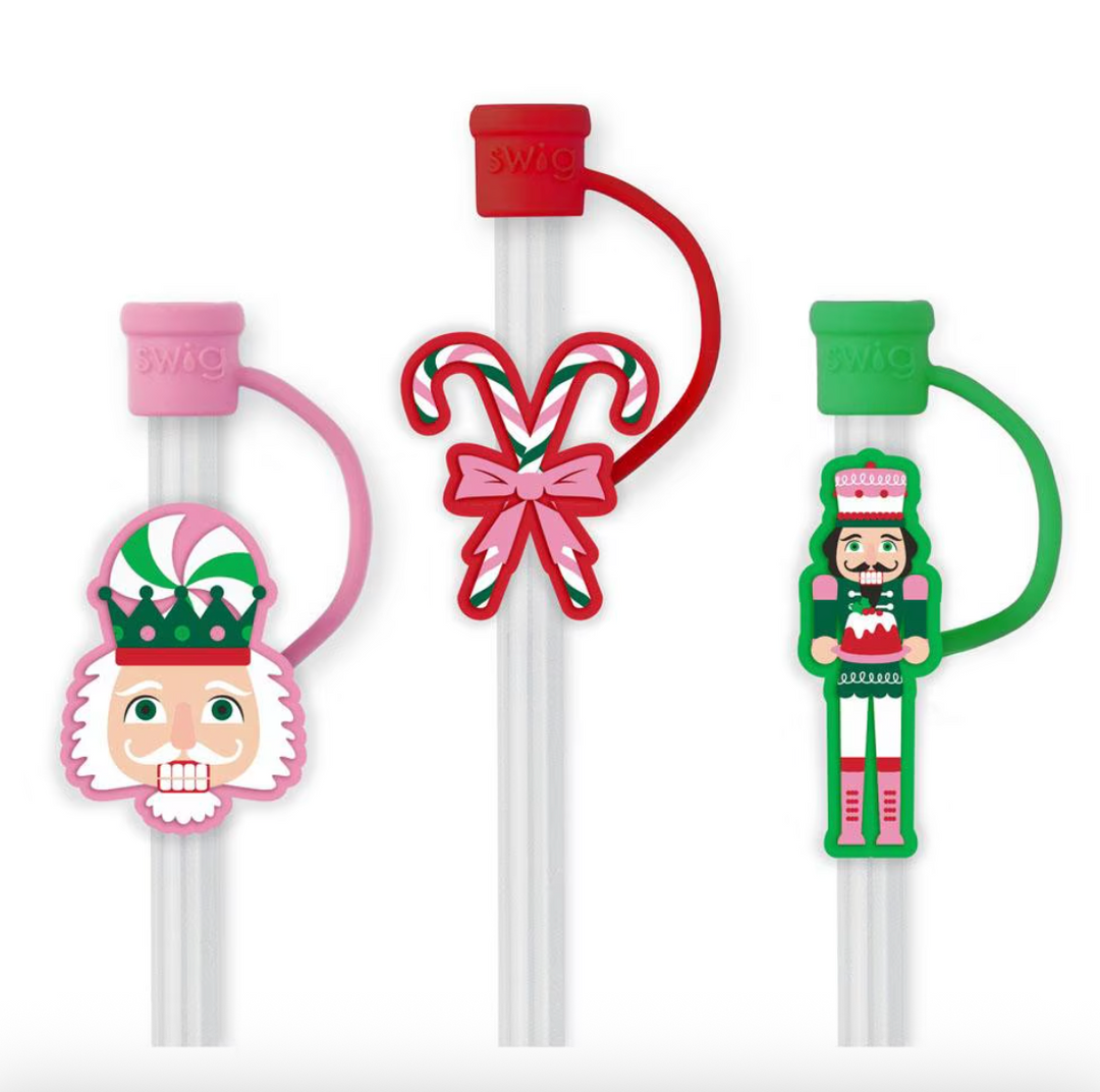 Swig - Sugar Plum Soldiers Straw Topper Set