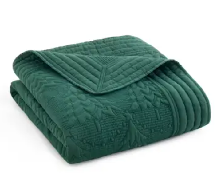 Quilted Throw - O Christmas Tree (Green)