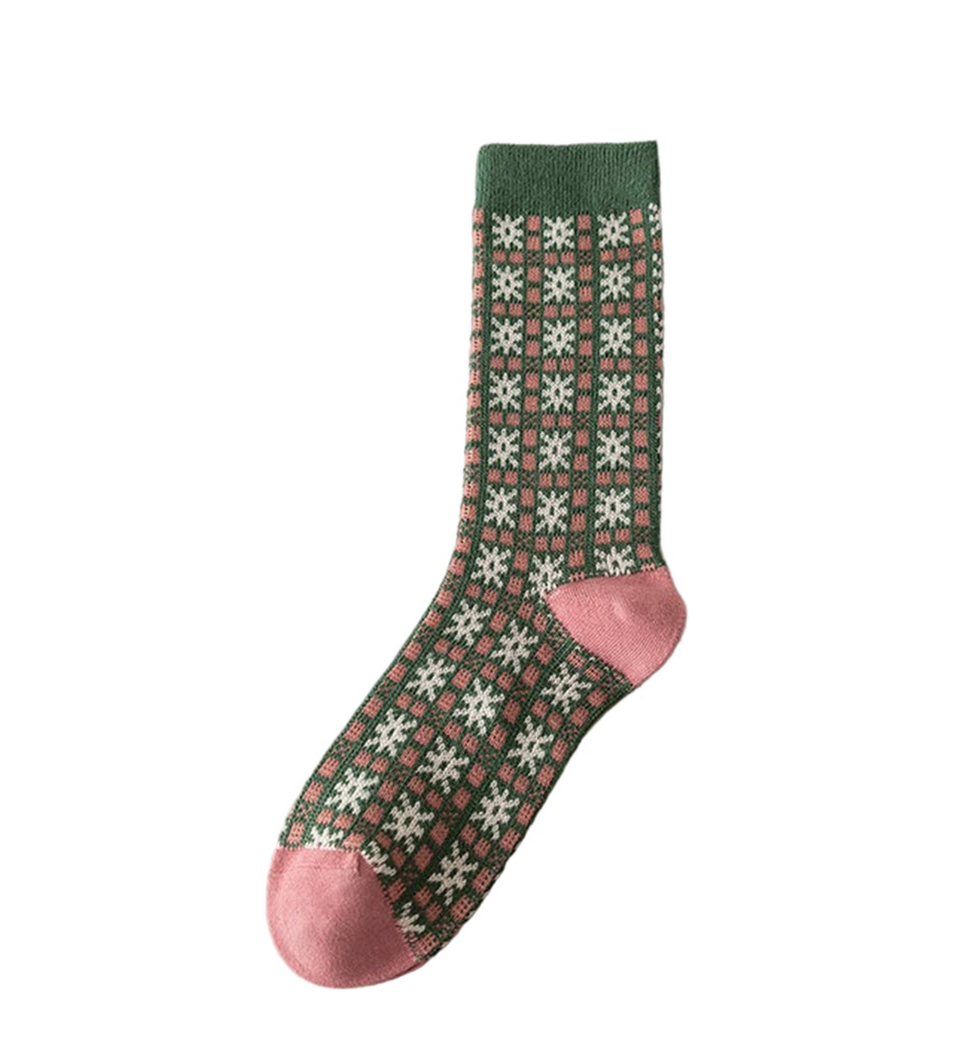 Printed Crew Socks