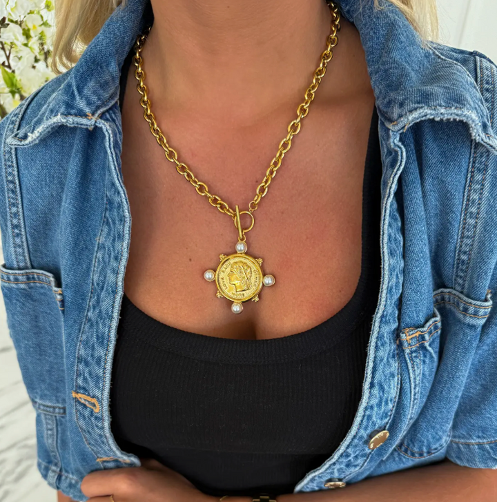 CHANSUTT - Pearl Coin Necklace