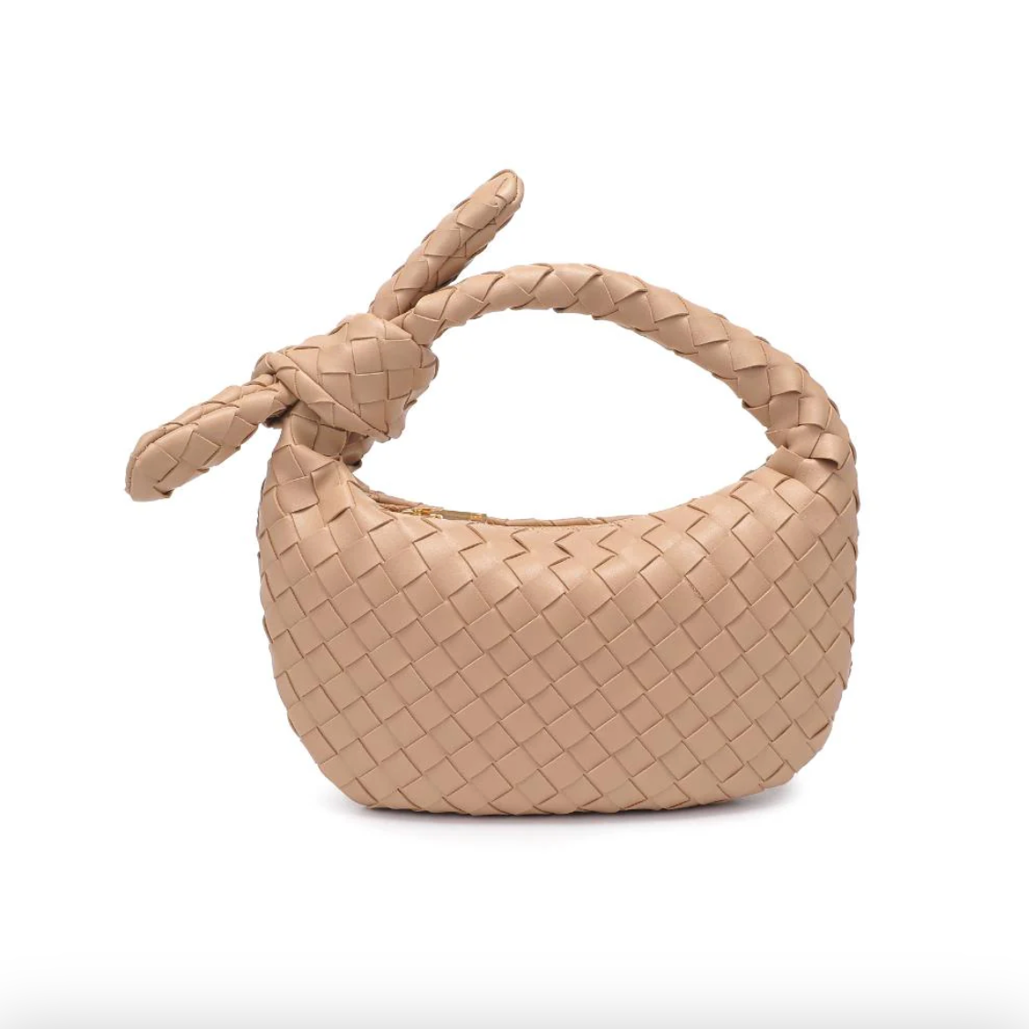 Lizbeth - Woven Knot Clutch (Natural)
