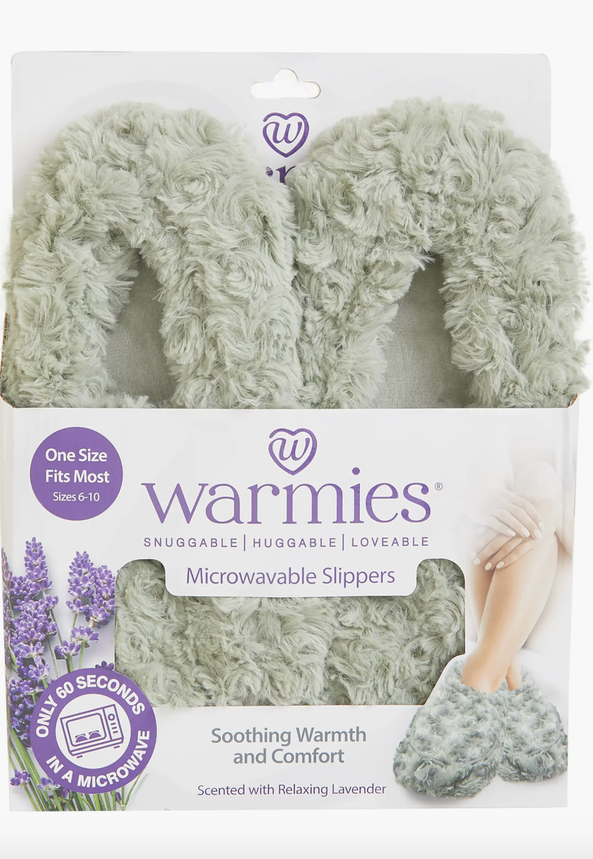 Warmies Slippers - Sage Green