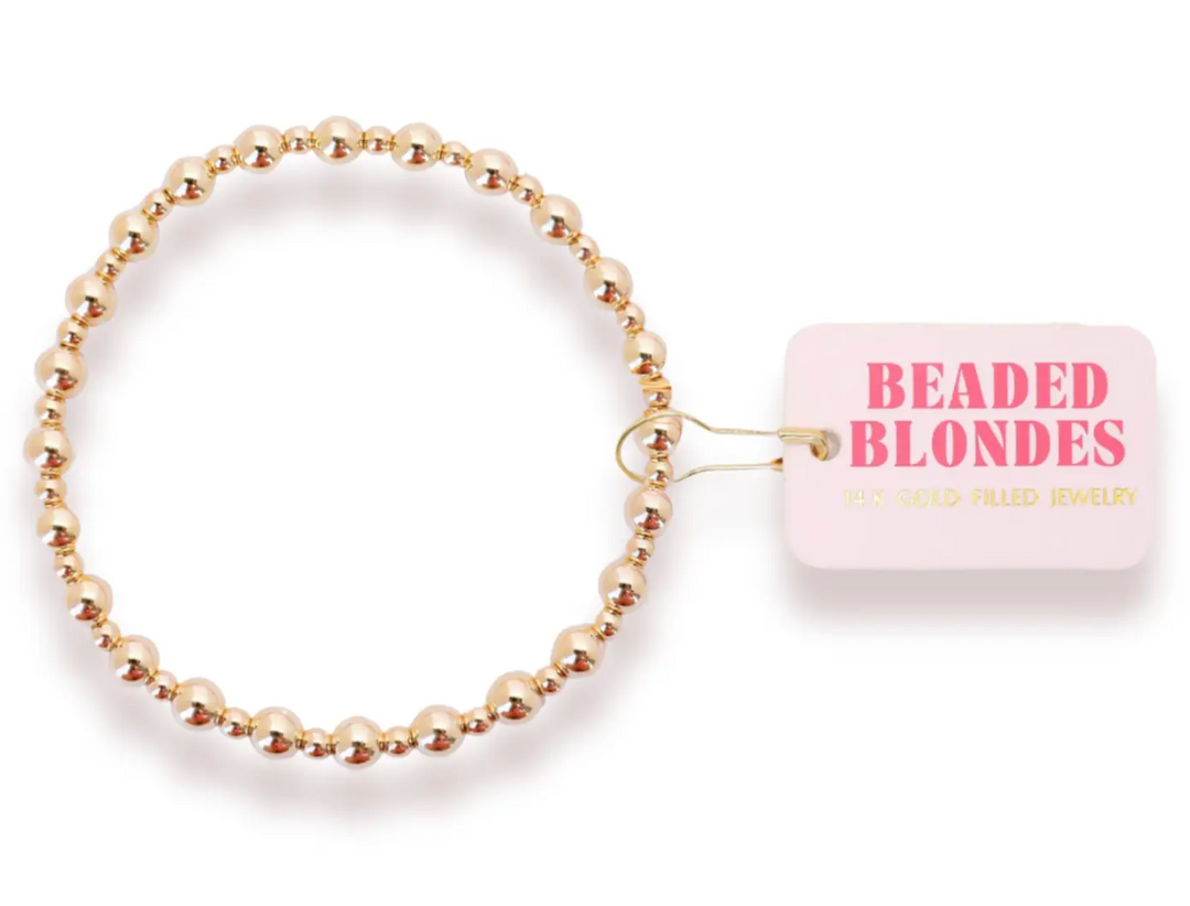 Beaded Blondes - Mini Katy Bracelet in Gold