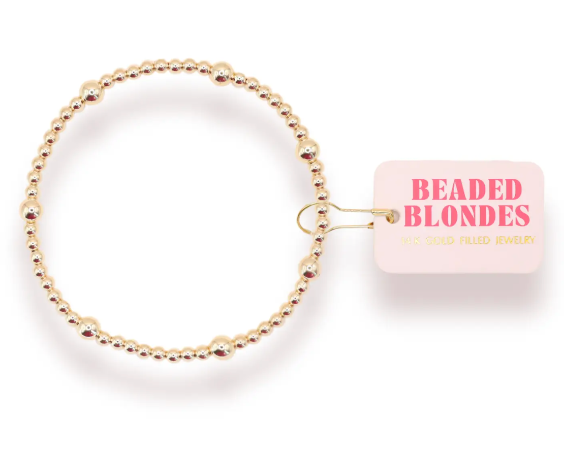 Beaded Blondes - Olive Bracelet in Gold