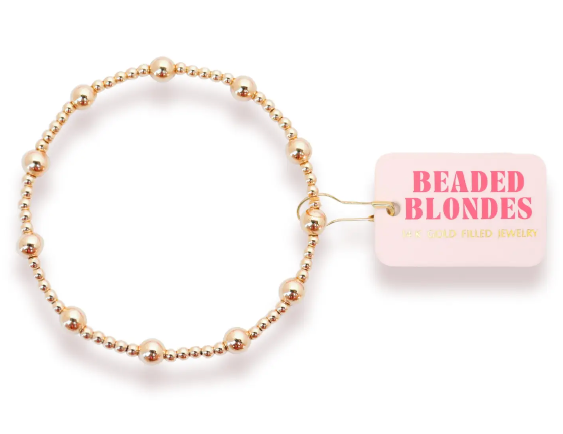 Beaded Blondes - Lively Bracelet in Gold