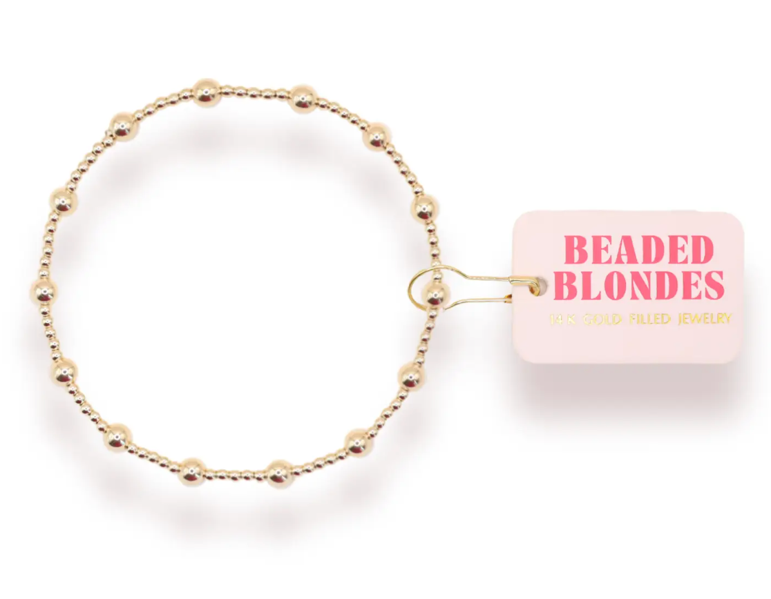 Beaded Blondes - June Bracelet in Gold