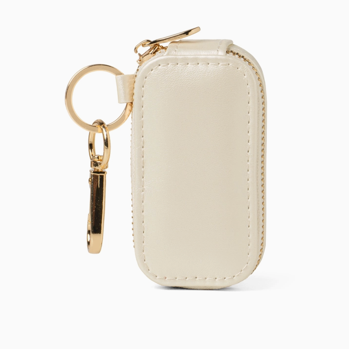 Mini Jewelry Holder Keychain - Pearl White