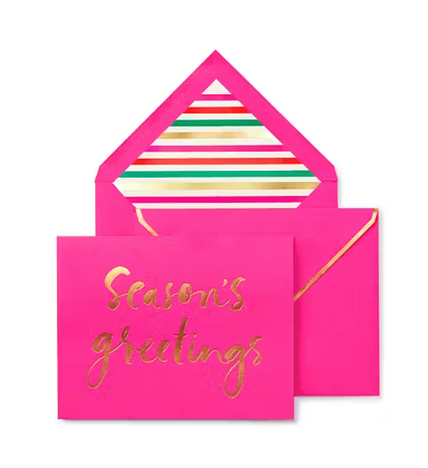 Kate Spade Christmas Card - Season's Greetings