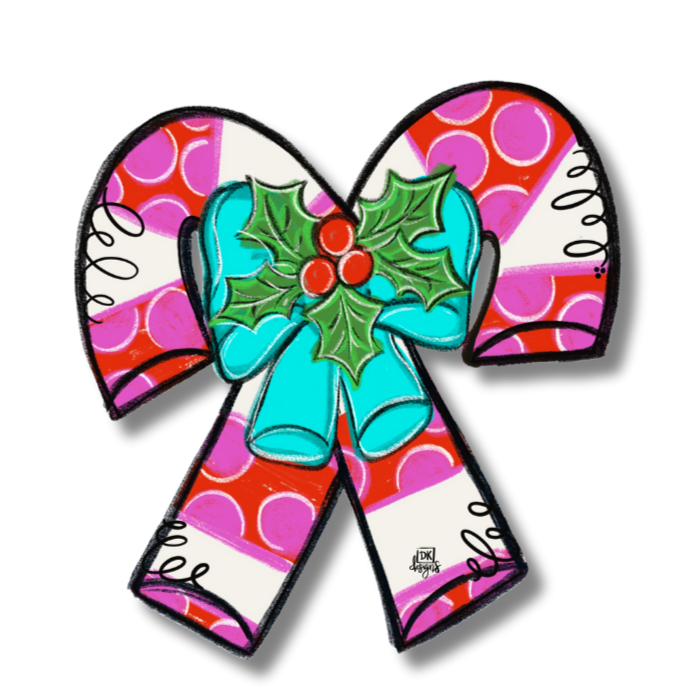 Door Hanger Attachment - Candy Cane