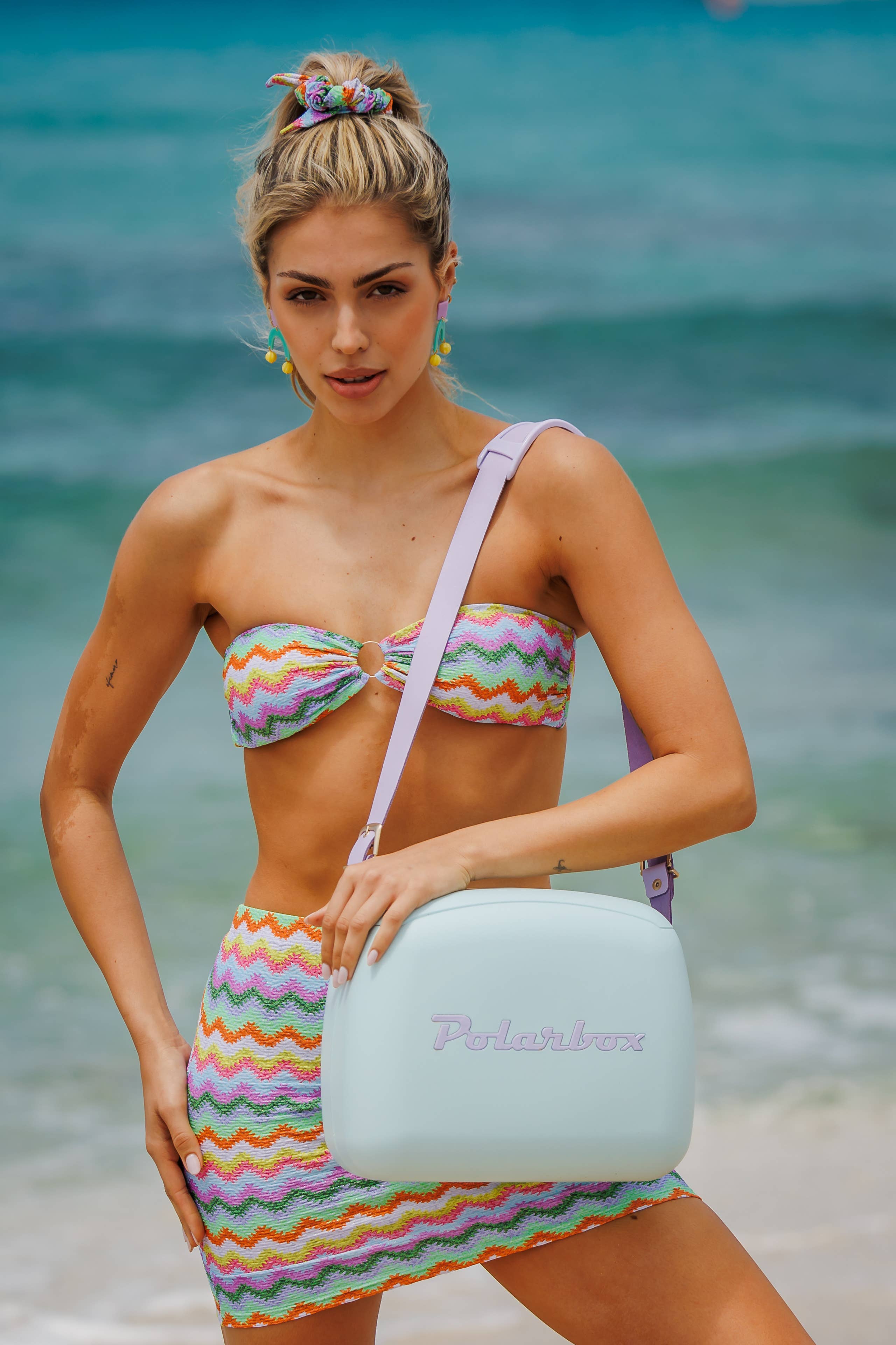 Polarbox Cooler - (Sky Blue-Lilac)