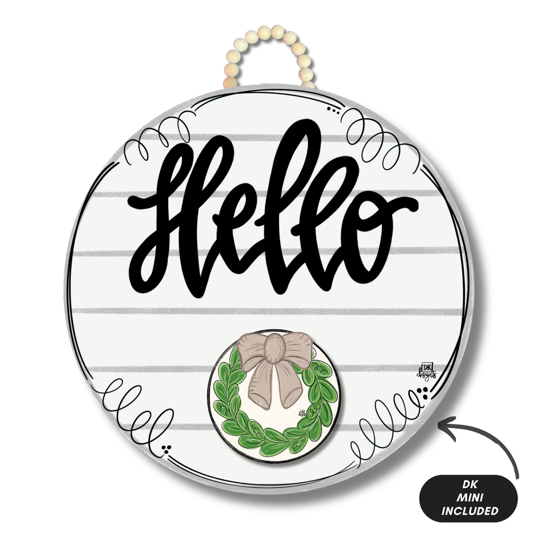 Shiplap "Hello" Hanger