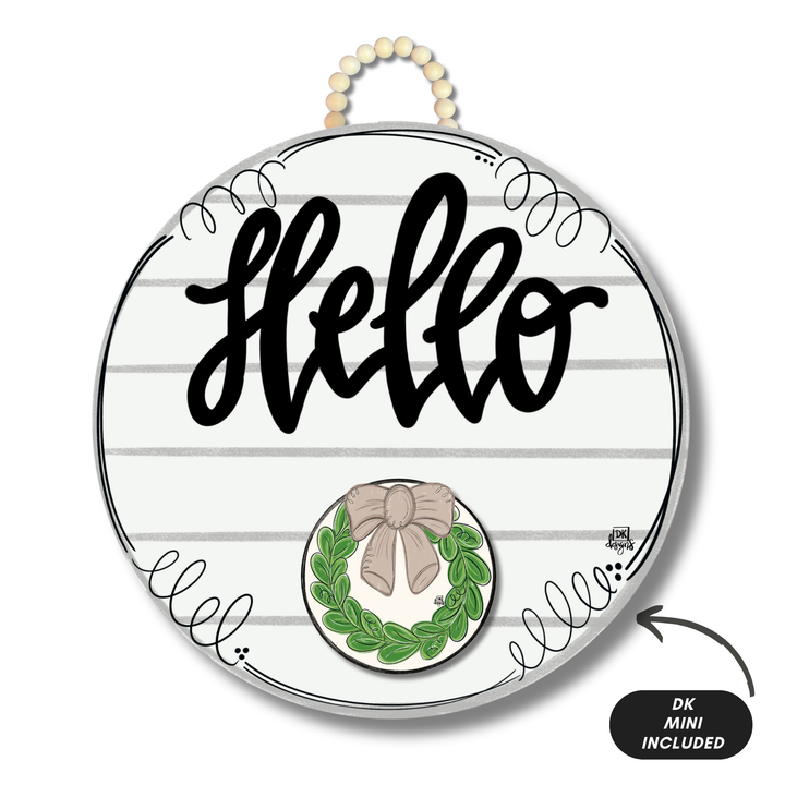 Shiplap "Hello" Hanger