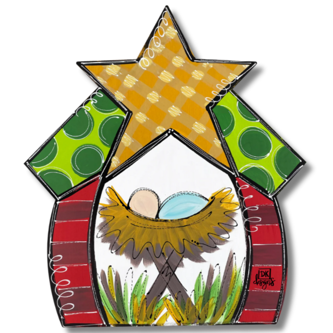 Door Hanger Attachment - Star Nativity