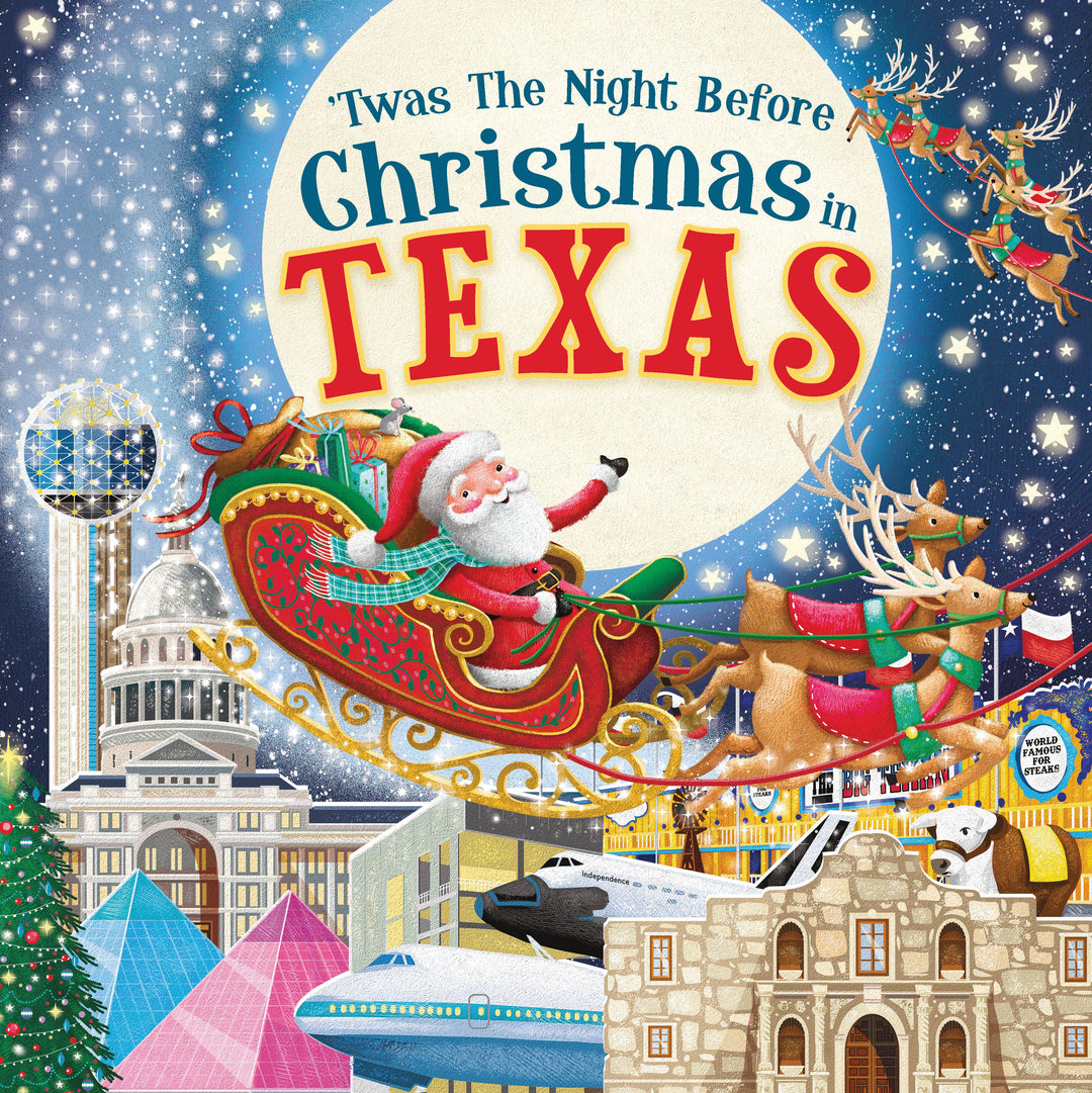 'Twas the Night Before Christmas in Texas Hardcover Book