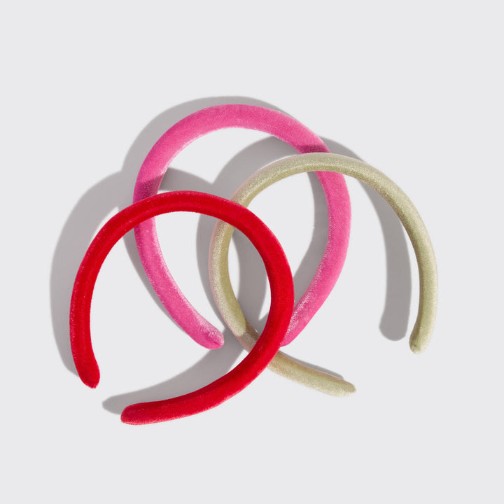 Kitsch - Holiday Velvet Headband 3pc Set