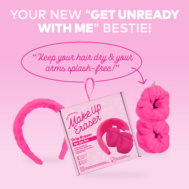Makeup Eraser - Drip Eraser Spa Gift Set | Pink
