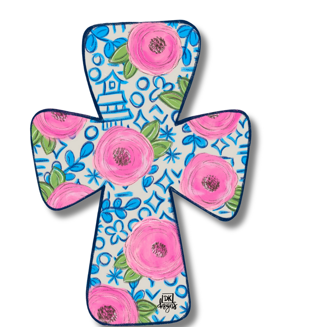 Door Hanger Attachment - Flower Cross Mini Attachment