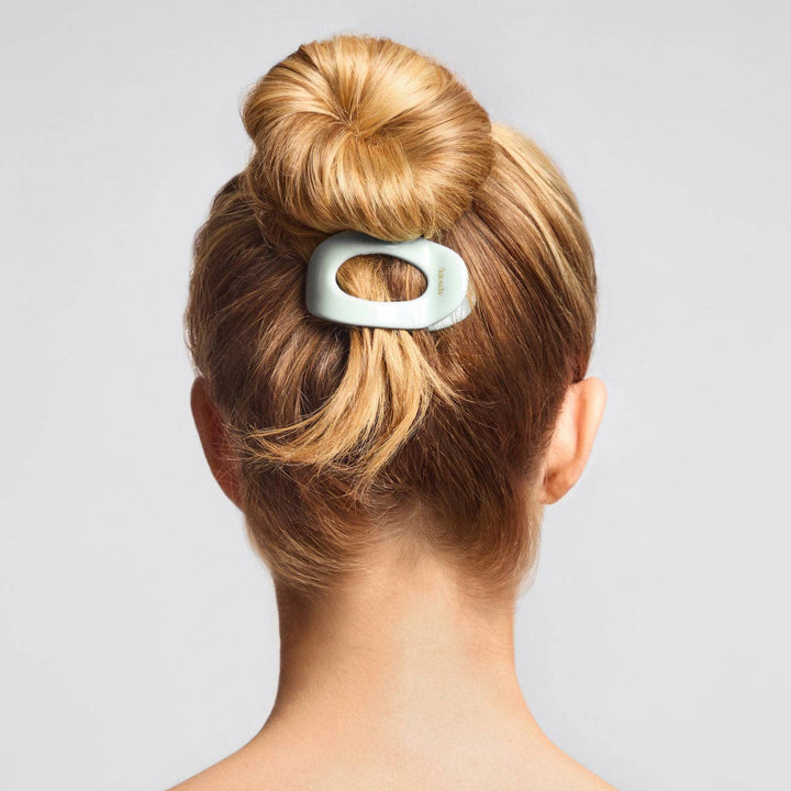 Kitsch - Recycled Plastic Small Flat Cloud Clip - Sage Leaf