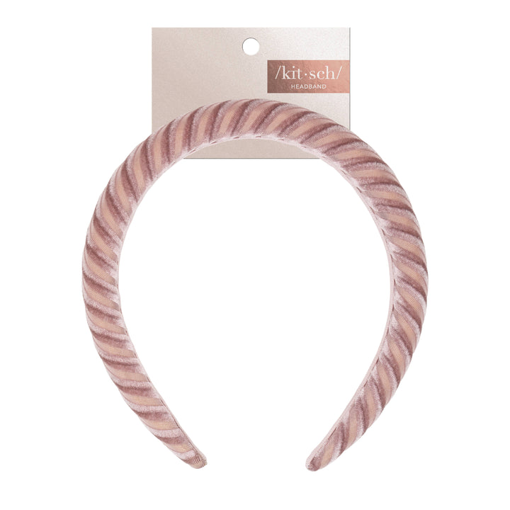 Kitsch - Padded Velvet Headband (Blush)