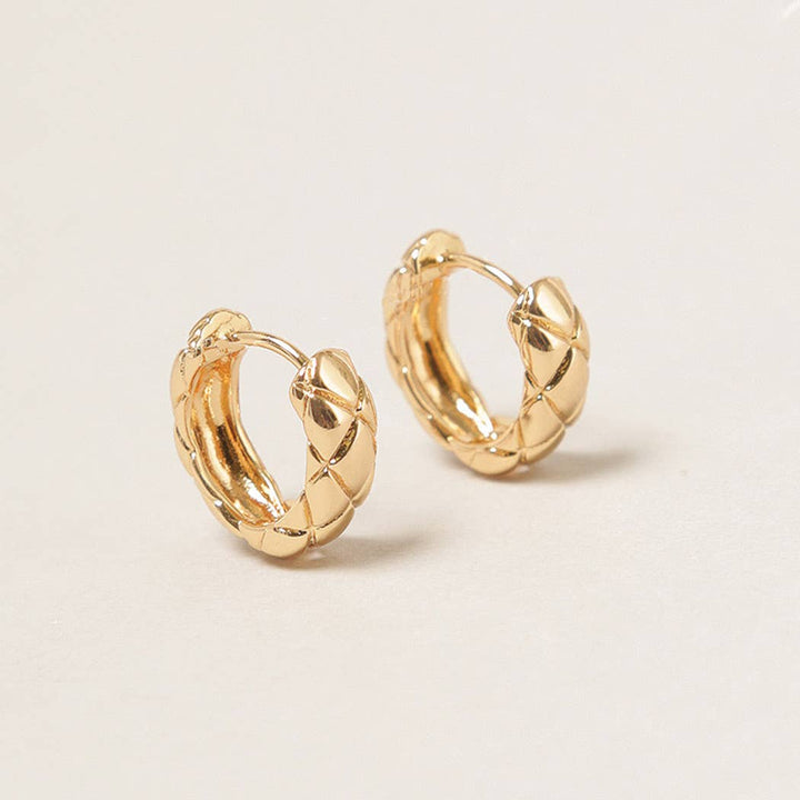 Priscilla - 14K Gold Dipped Hoop Earrings